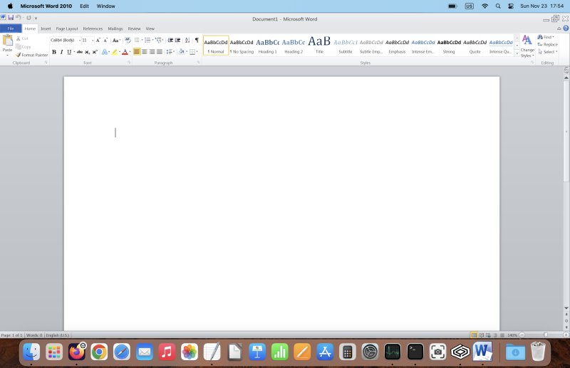 Office 2010, HD mode