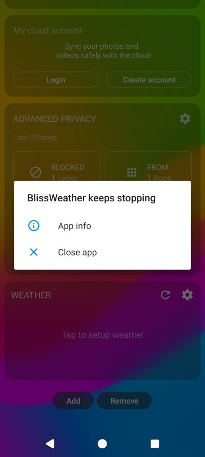 Weather app