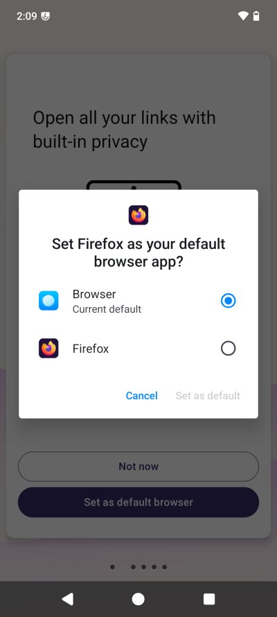 Default browser