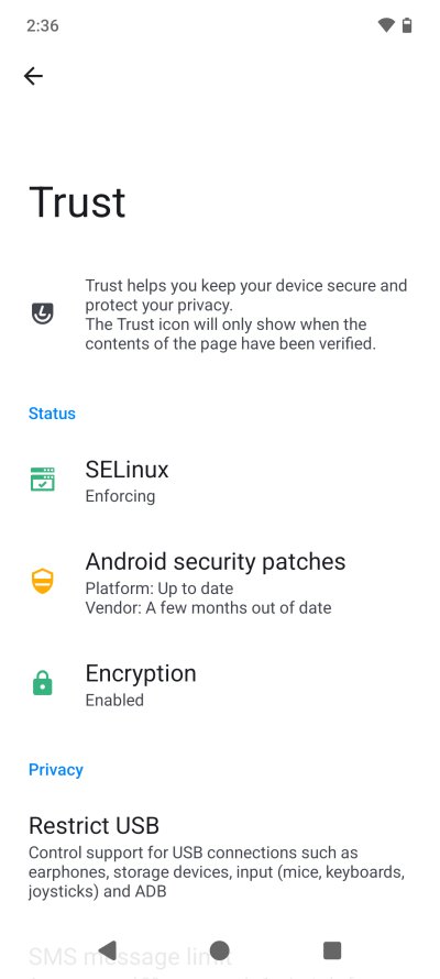 Trust details