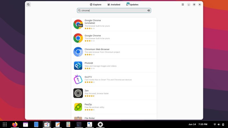 Chrome search