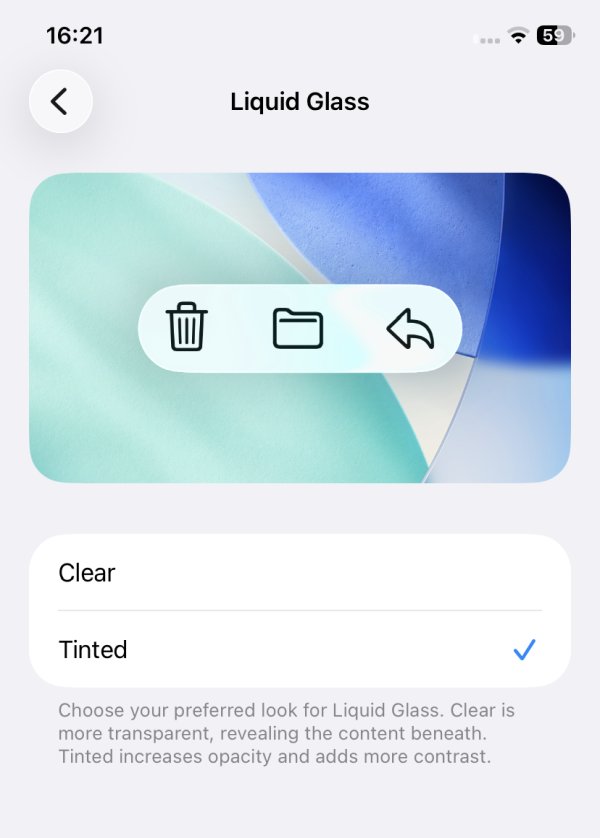 Liquid Glass improvements