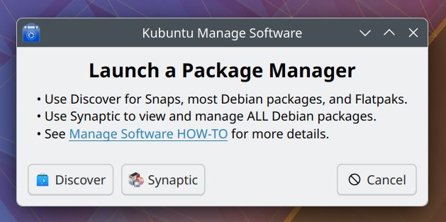 Choose package manager