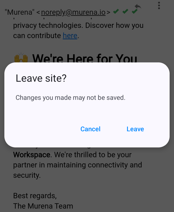 Changes, unsaved