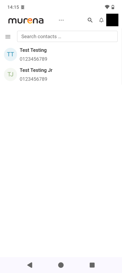 Contacts, sync works