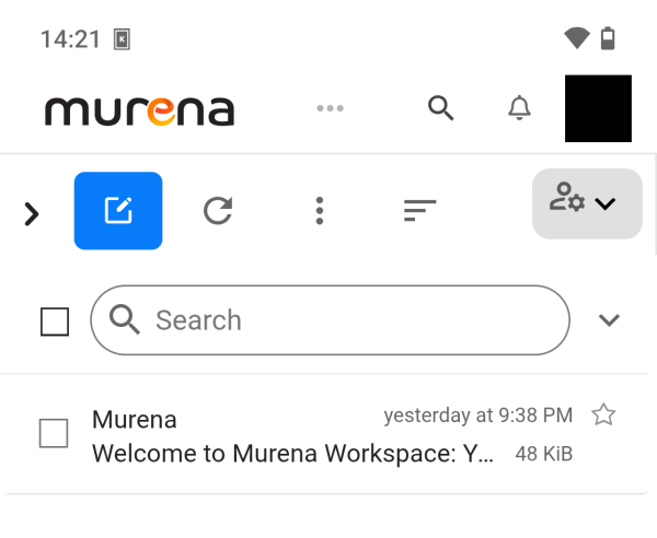 Mail, inbox