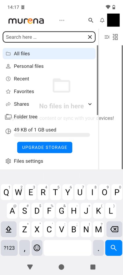 Transparent menus