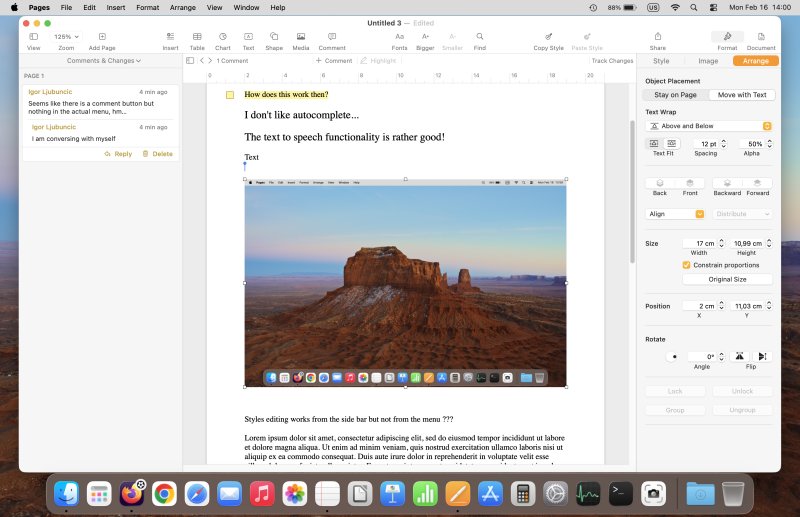 Image added, alignment, text wrap