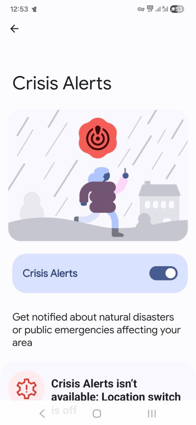 Crisis alerts