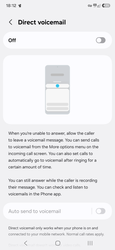 Direct voicemail