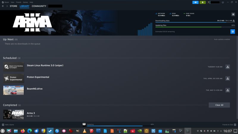 Game updates, charging