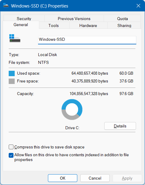 C drive space