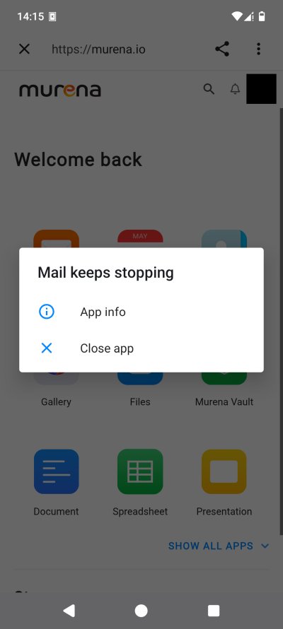 App crash