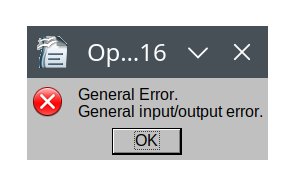 General error