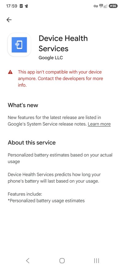 Services, not available