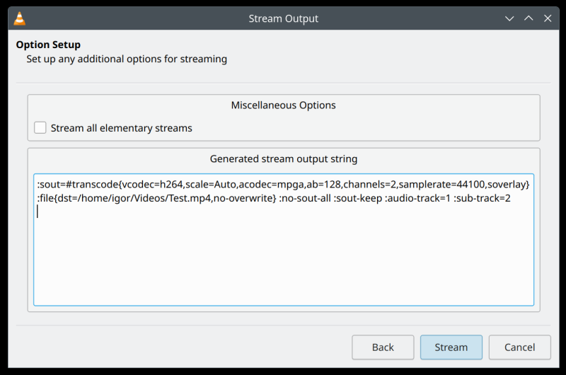 Streaming options