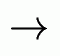 Right arrow symbol