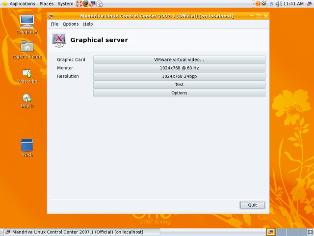 Mandriva graphical server 1