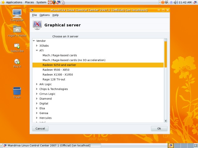 Mandriva graphical server 2a