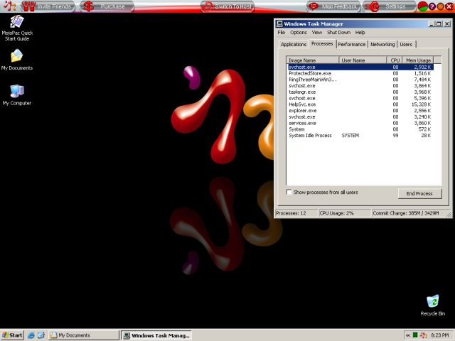 MojoPac task manager