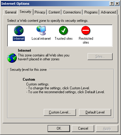 IE Zones