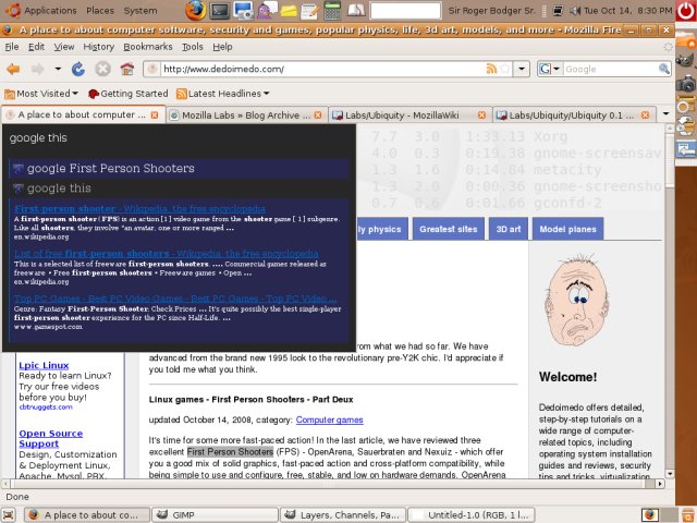 Ubiquity google this