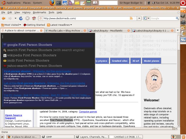 Ubiquity search word