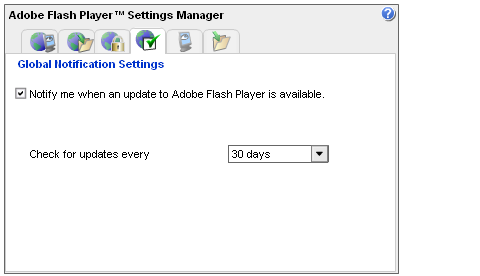 Flash Player Settings Manager