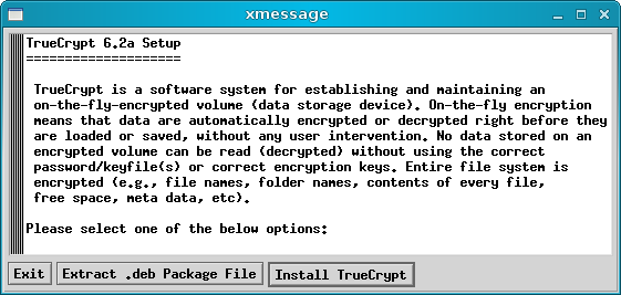 Install options