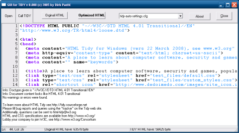 GUI Tidy