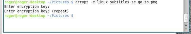 Encrypting done