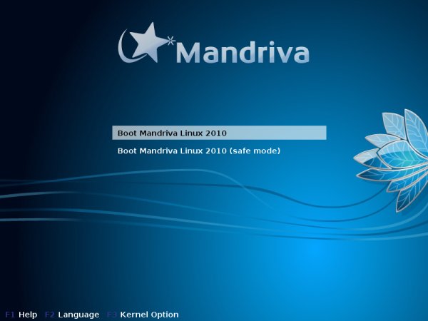 Boot screen