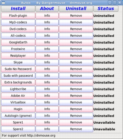 autoten in Fedora 13