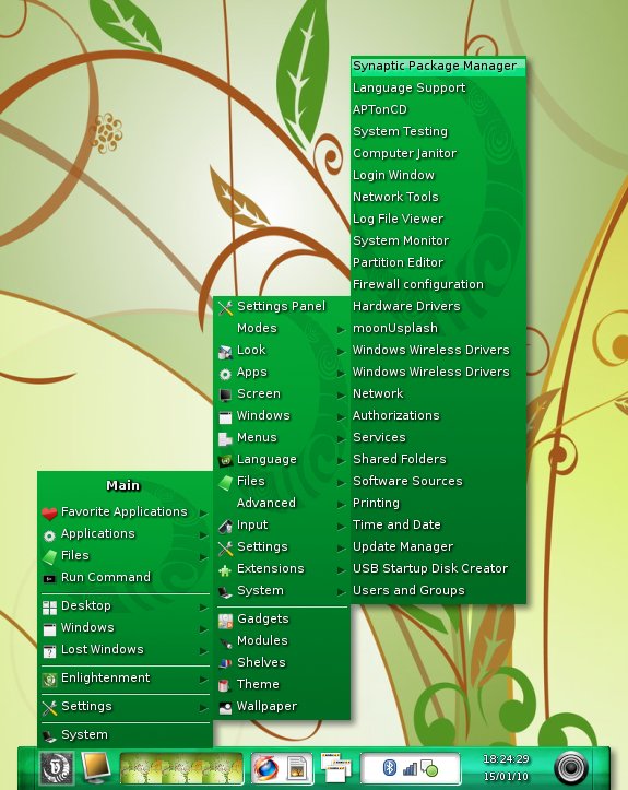 Apps menu