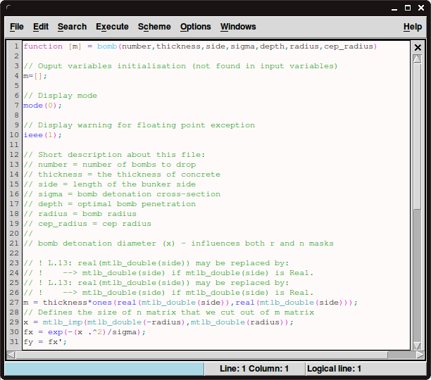 Converted code
