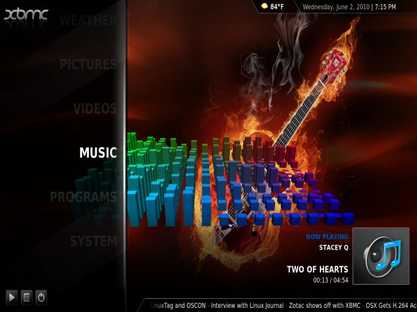Playing music