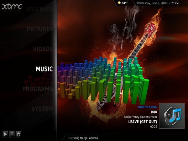 Shoutcast playing