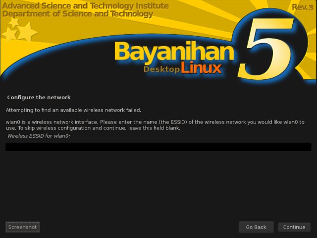 Failed configuration