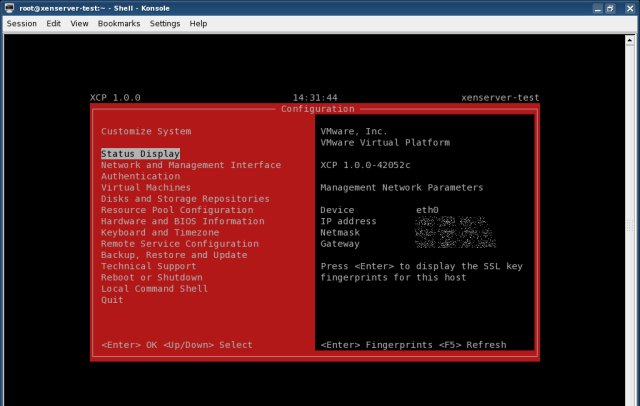 Console from command line