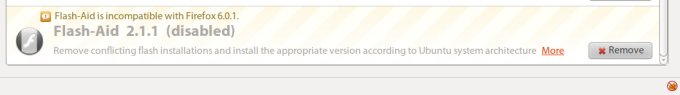 Incompatible addon