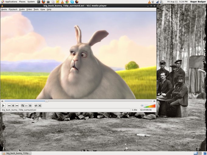 VLC running