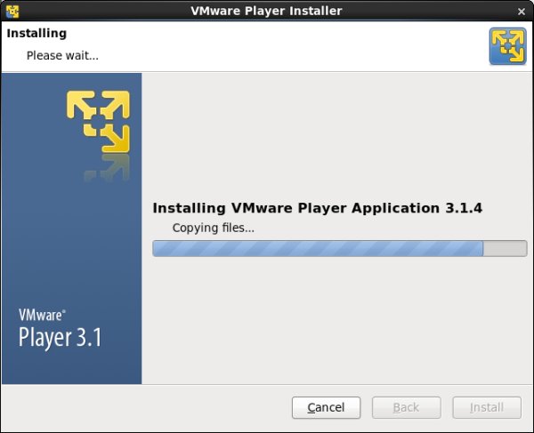 VMware Player install