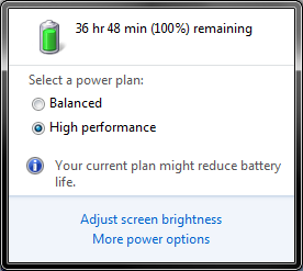 Battery life