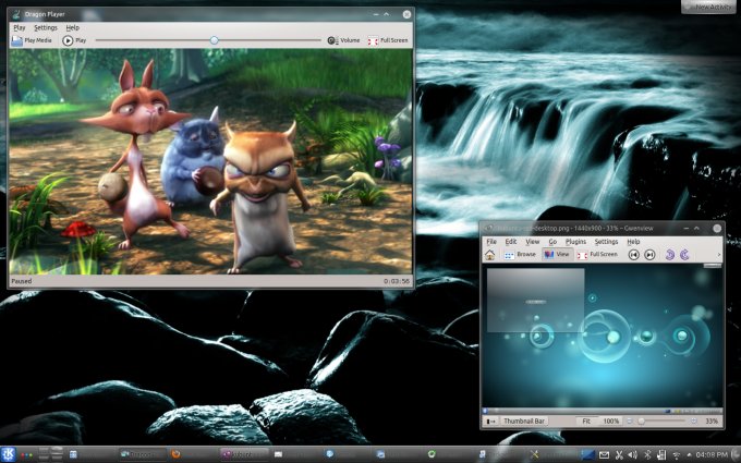 Final desktop with decorations