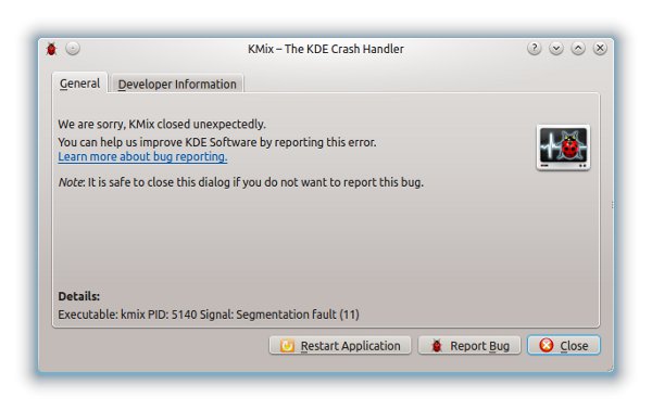 KMix crash