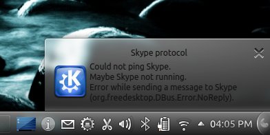 Skype not running