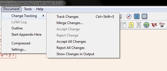 Track changes