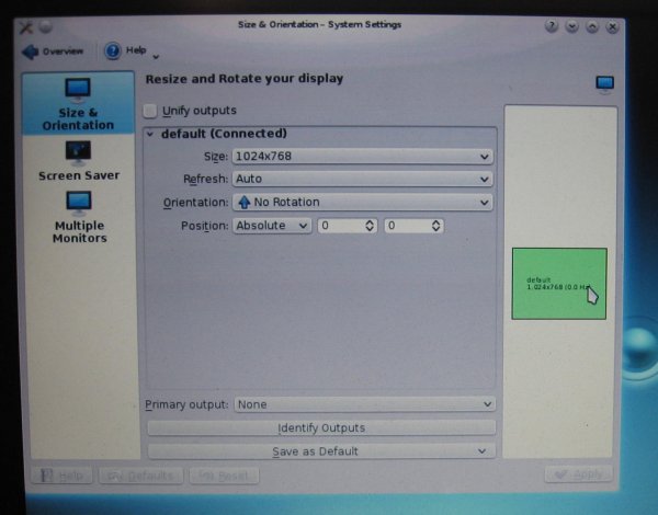 Screen resolution