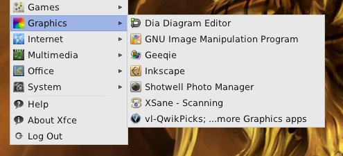 Package management, menu