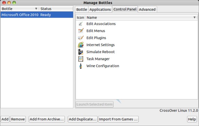 Control Panel